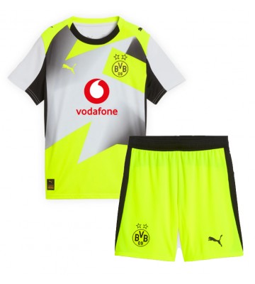 Borussia Dortmund Udebanetrøje Børn 2025-26 Kortærmet (+ Korte bukser)